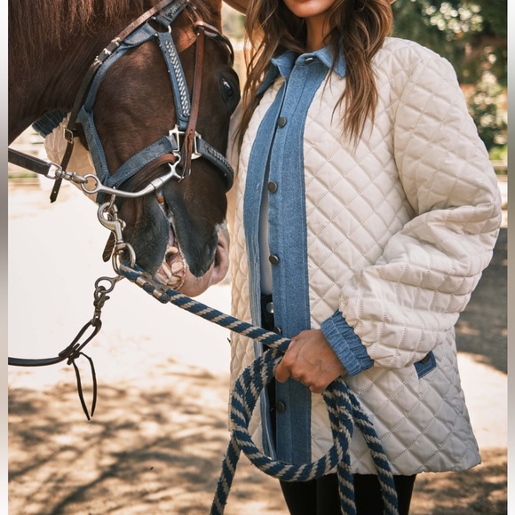 14 Fabulous Contrast Quilt Stitch Button Jacket - Picture 5 of 9